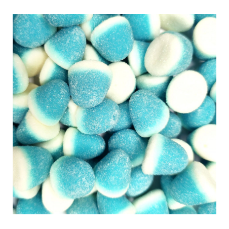 Bisous bleu saveur framboise sucré