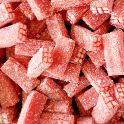 Briques à la fraise acidulés