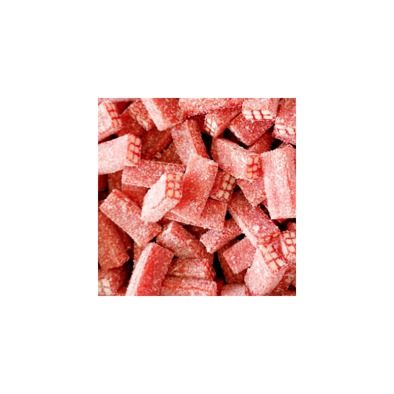 Briques à la fraise acidulés Briques à la fraise acidulés