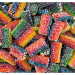 Briques multicolores acidulées