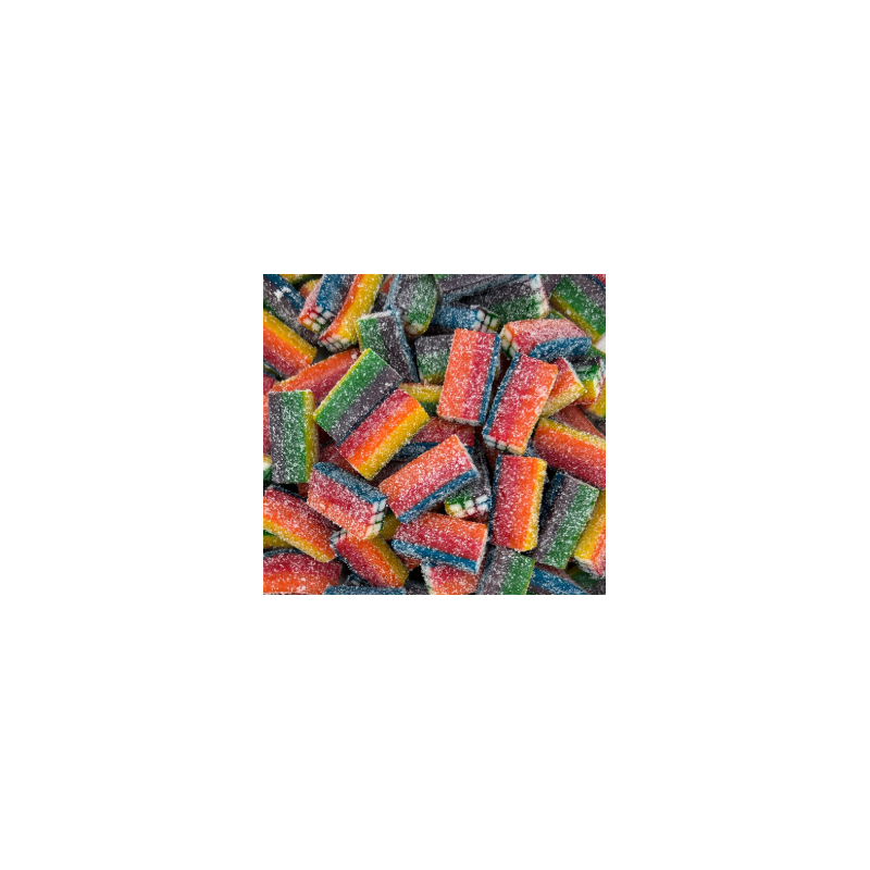 Briques multicolores acidulées Briques multicolores acidulées