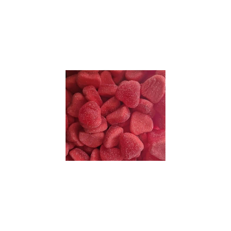 Cœur fourré aux fraises acidulées Cœur fourré aux fraises acidulées