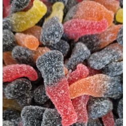 Assortiment de bouteilles acidulées