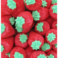 Fraise géante meringuée