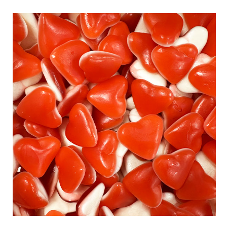 Cœur fraise crème huilé dulceplus