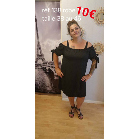 ref138 robe noire légère