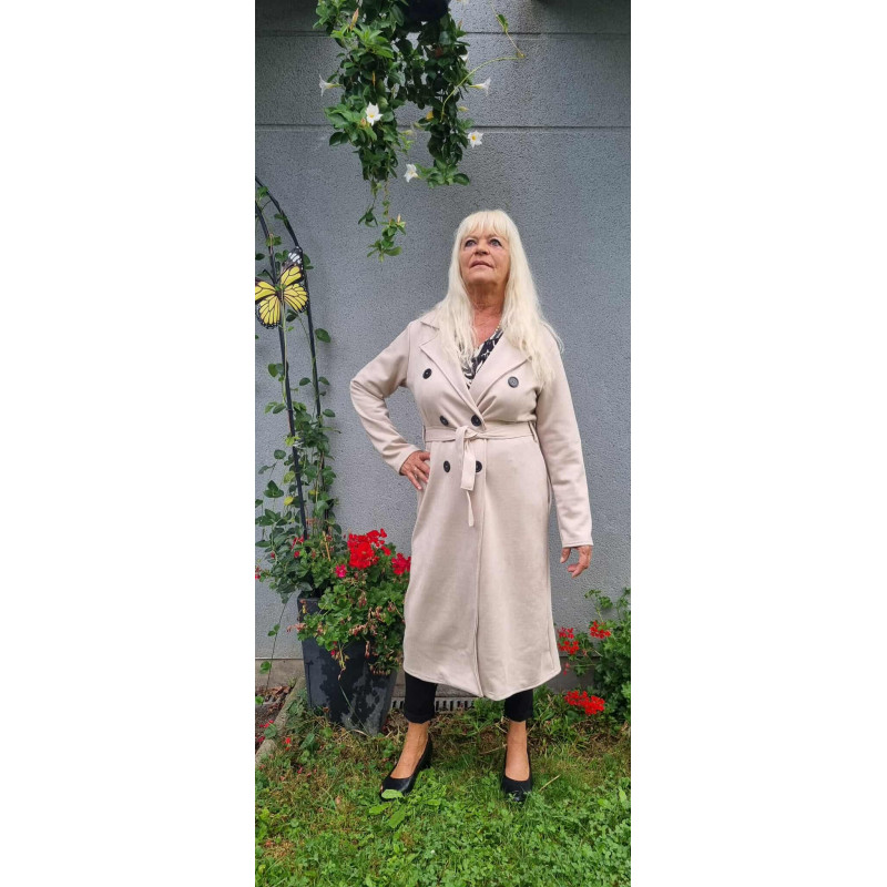 Trench en suédine avec ceinture Trench en suédine avec ceinture