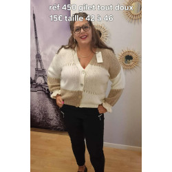 Gilet manches froufrou