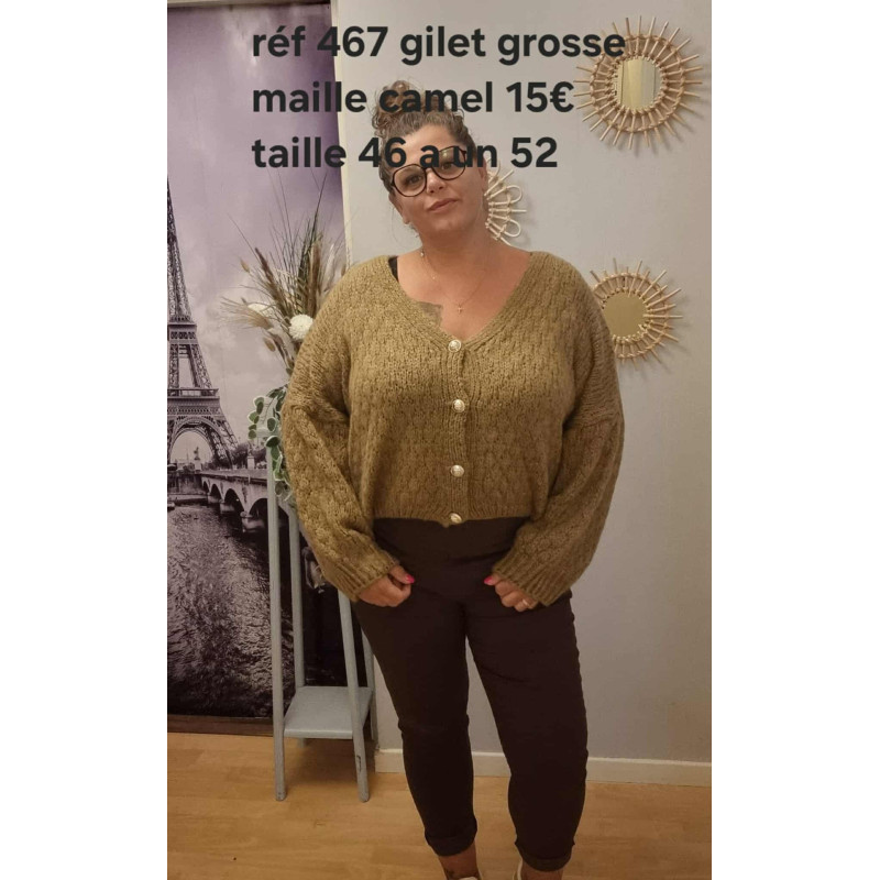 Gilet grosse maille Gilet grosse maille