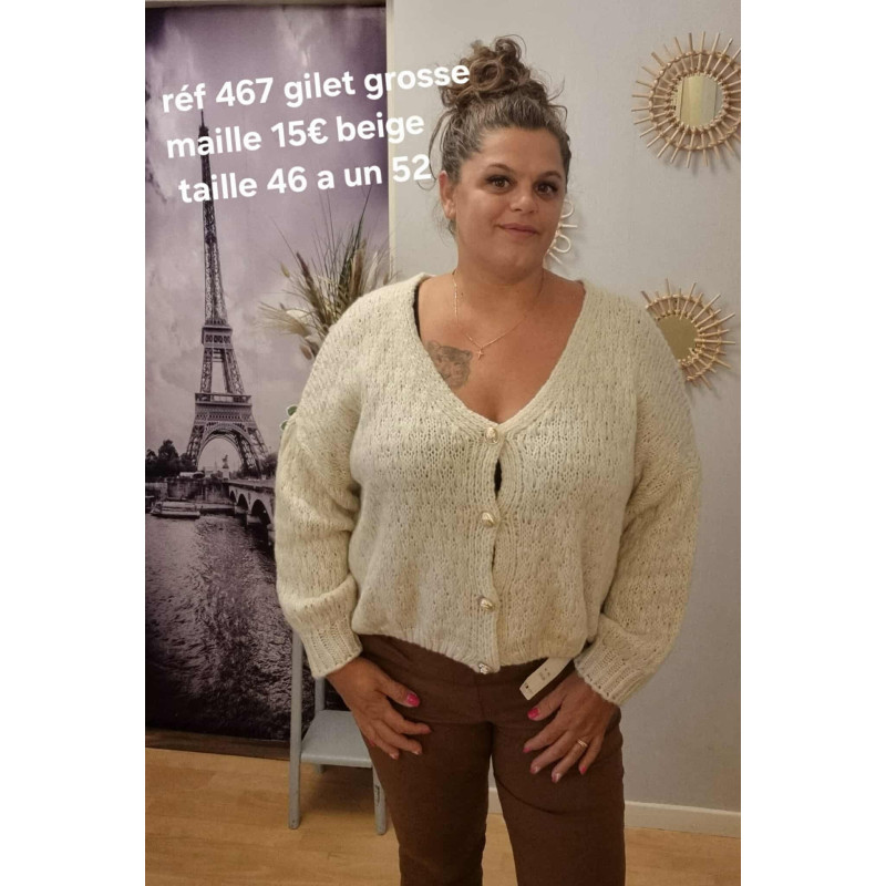 Gilet grosse maille Gilet grosse maille