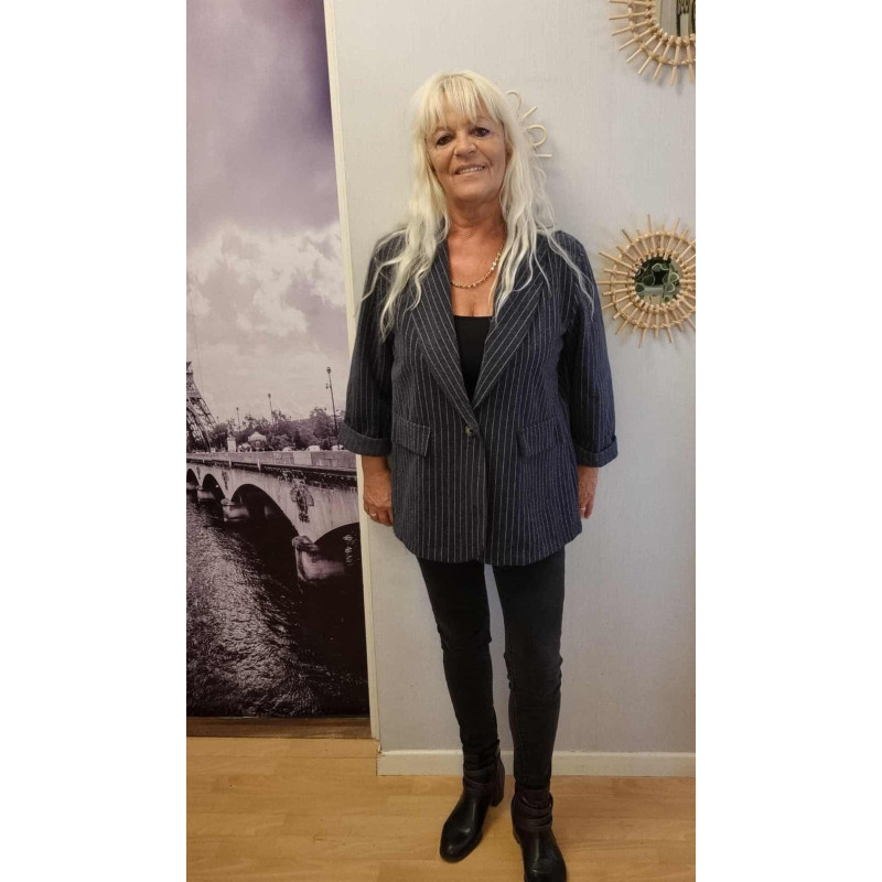 Blazer épais rayé Blazer épais rayé