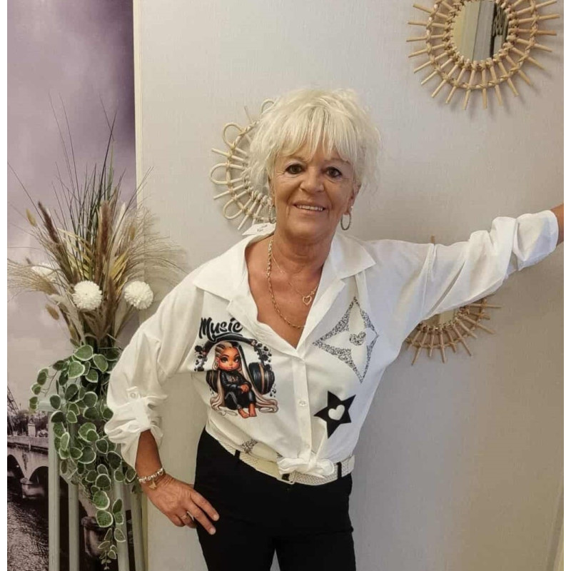 Chemisier avec motif Chemisier avec motif