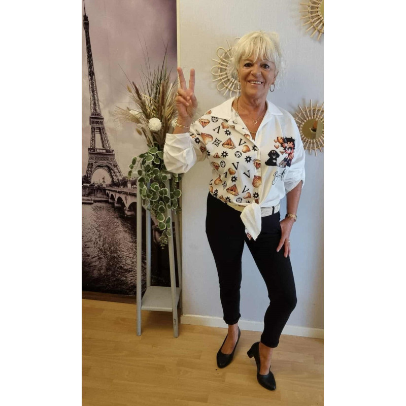 Chemisier avec motif Chemisier avec motif