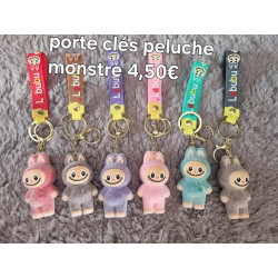 Porte clés peluche monstre poilu