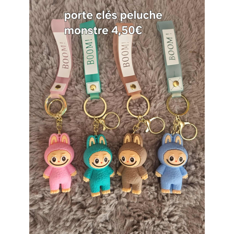 Porte clés peluche monstre Porte clés peluche monstre