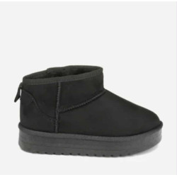 Bottines fourrées daim
