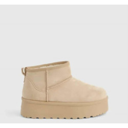 Bottines fourrées daim