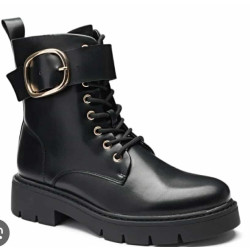 Bottines à lacets avec boucle