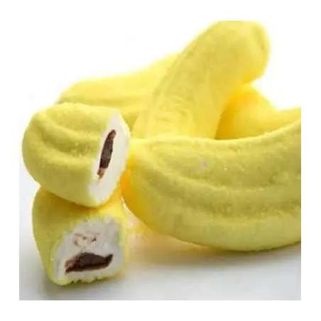 Lot de 5 Bananes guimauves  fourrées au chocolat