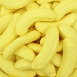 Lot de 5 Bananes guimauves  fourrées au chocolat